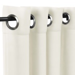 Sunbrella® Canvas White with Satin Nickel Grommets - 50 in. x 108 in. with Stabilizing Grommets