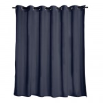 Mediterranean Blue Extra Wide Outdoor Curtain