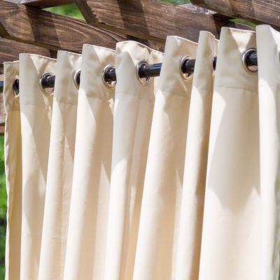 Crema Extra Wide Outdoor Curtain