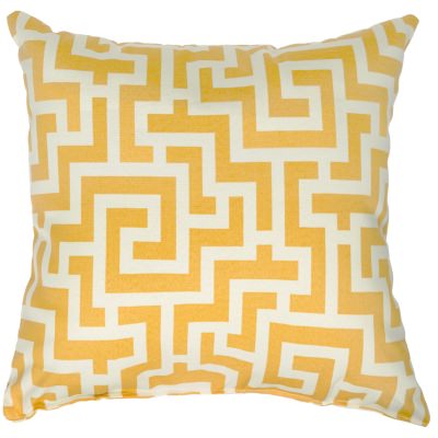 Banana Yellow Keyes Outdoor Throw Pillow 18 in. x 18 in. Square