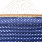 Large Polyester Pillowtop Hammock - Blue Dobby Weave