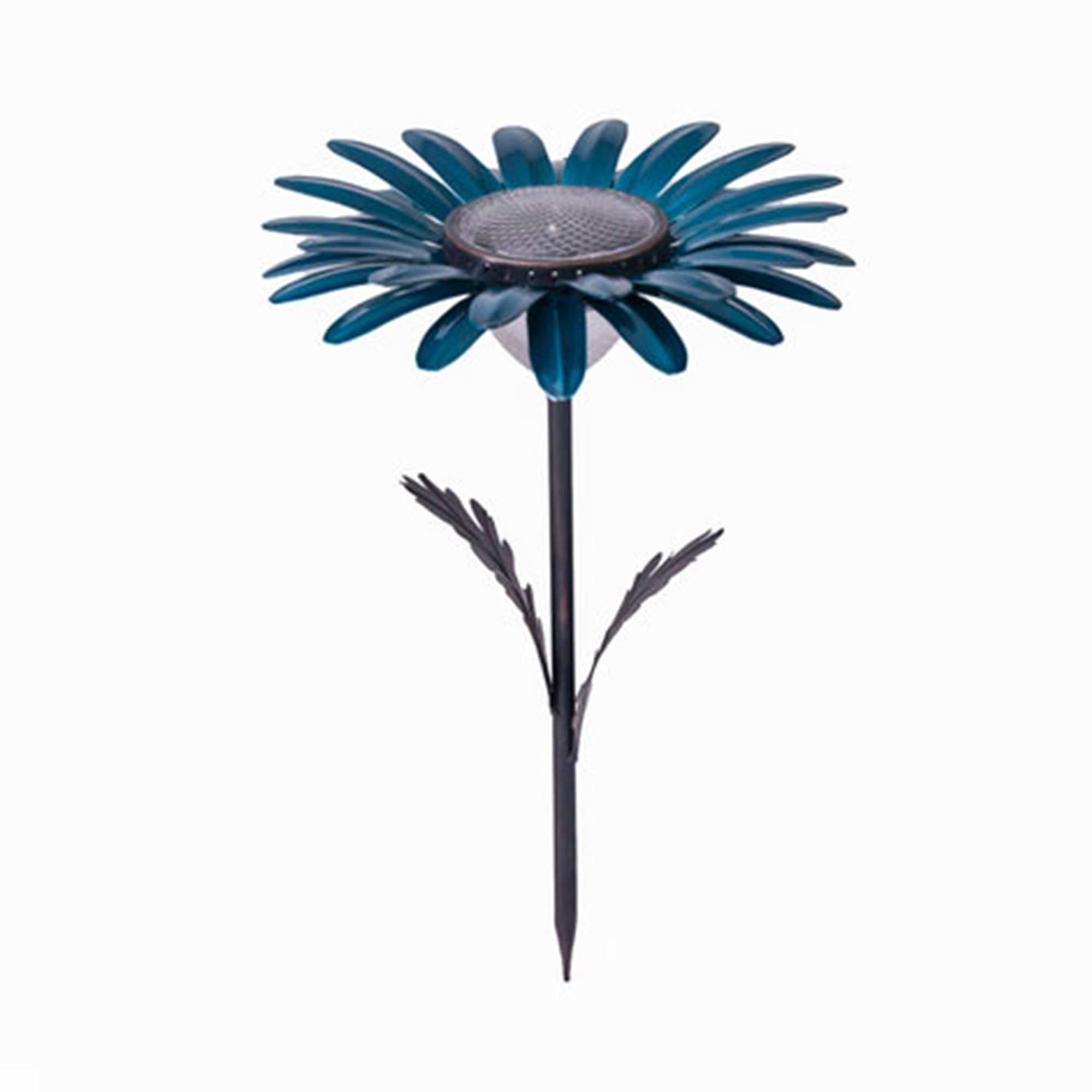 Shop Teal Daisy Solar Garden Light Desert Steel; Lighting; Outdoors