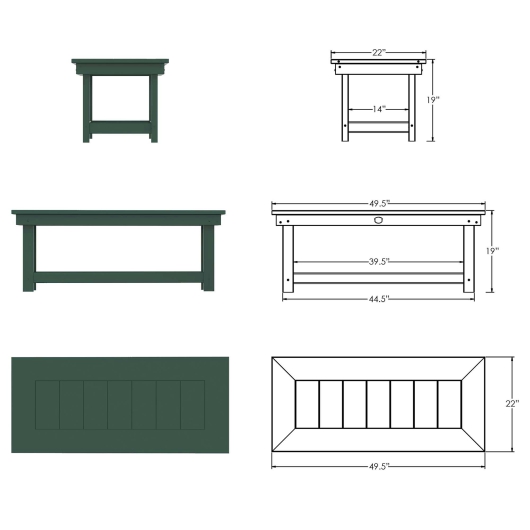 DURAWOOD® Poly Comfort Coffee Table