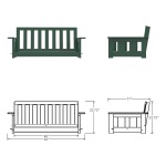 DURAWOOD® Poly Comfort Double Swing