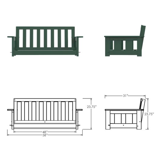 DURAWOOD® Poly Comfort Double Swing
