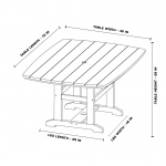 DURAWOOD® Dining Table 46 in x 72 in
