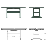 DURAWOOD® Dining Table - 46 in. x 72 in.