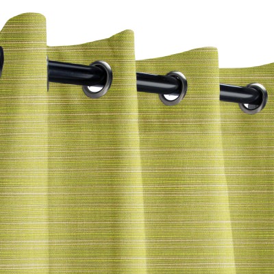 Sunbrella Dupione Peridot Outdoor Curtain with Grommets