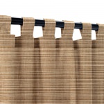 Sunbrella Dupione Walnut Outdoor Curtain with Tabs 50 in x 96 in w/ Stabilizing Grommets