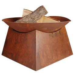 Round Steel Fire Bowl with Stand