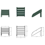 DURAWOOD® Poly Nest Footrest