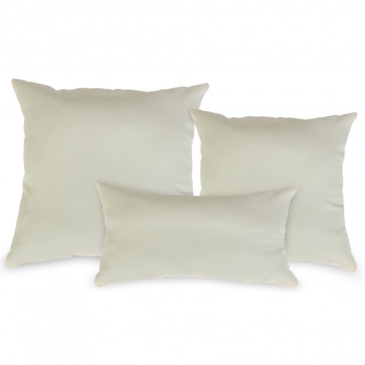 Cream Outdoor Throw Pillow