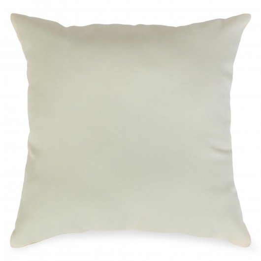 Cream Outdoor Throw Pillow 19 in. x 19 in. Square