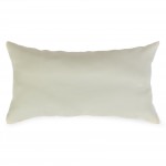 Cream Outdoor Throw Pillow 19 in. x 10 in. Rectangle/Lumbar