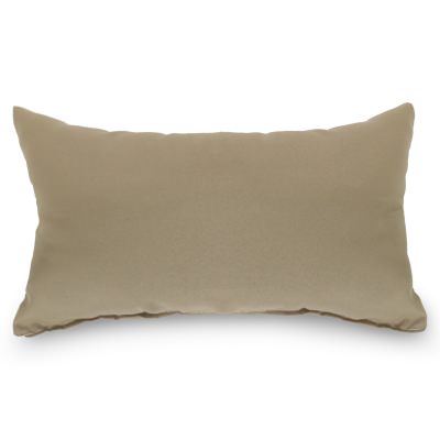 Tan Outdoor Throw Pillow 19 in. x 10 in. Rectangle/Lumbar