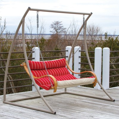 Deluxe Double Cushioned Porch Swing