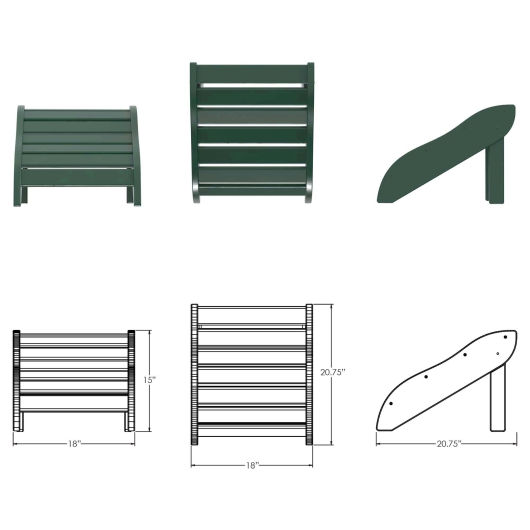 DURAWOOD® Poly Footrest