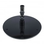 20 in. Round Steel Plate Umbrella Table Base
