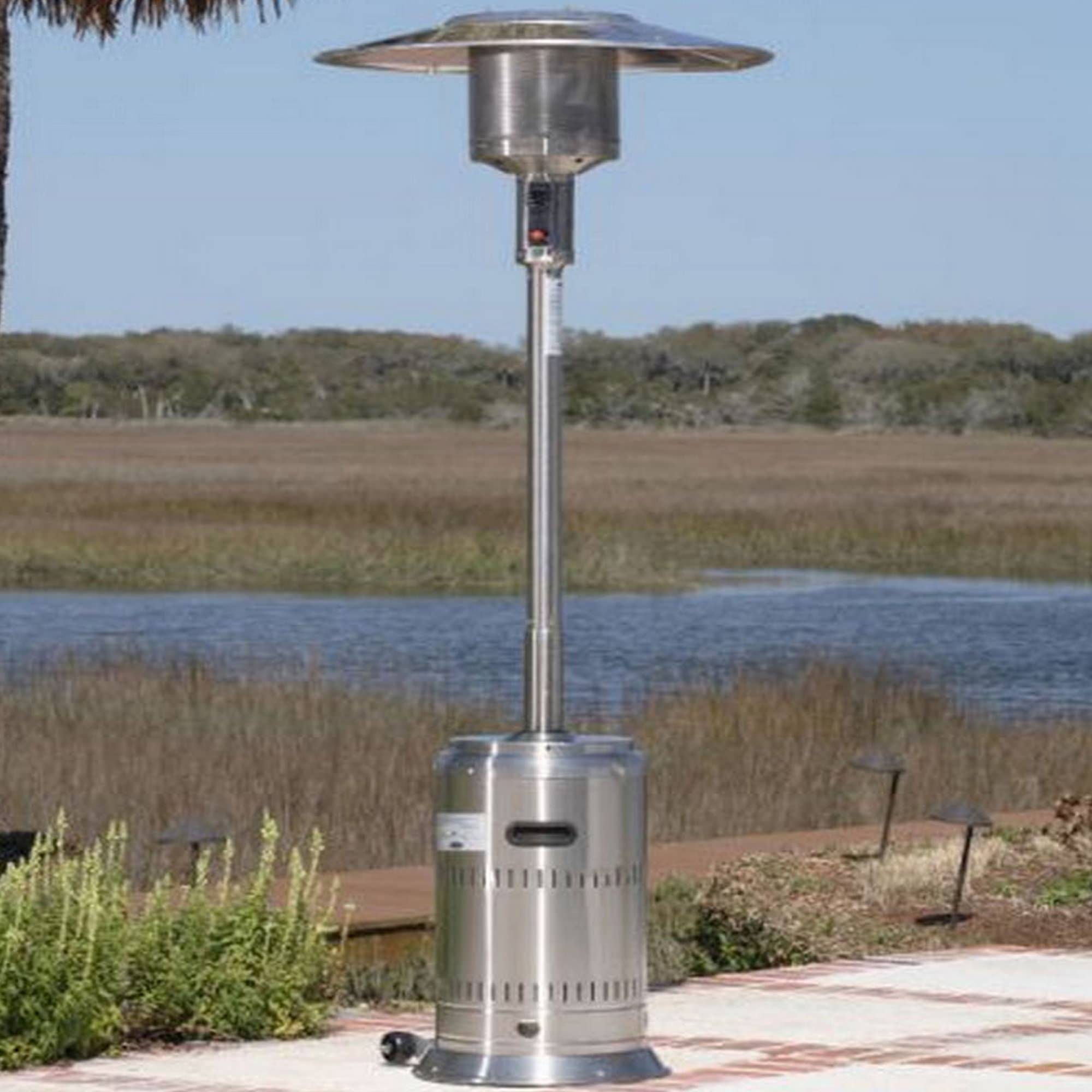 Fire Sense Stainless Steel Commercial Propane Patio Heater