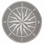 Frontporch Compass Indoor/Outdoor Rug - Grey