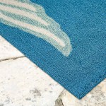 Frontporch Save Water Drink Wine Indoor/Outdoor Rug - Ocean