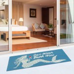 Frontporch Save Water Drink Wine Indoor/Outdoor Rug - Ocean
