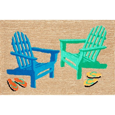 Frontporch Seaside Adirondack Chairs Outdoor Rug