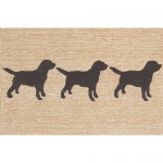 Frontporch Doggies - Black Outdoor Rug