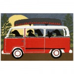 Frontporch Dog Camping Trip Outdoor Rug