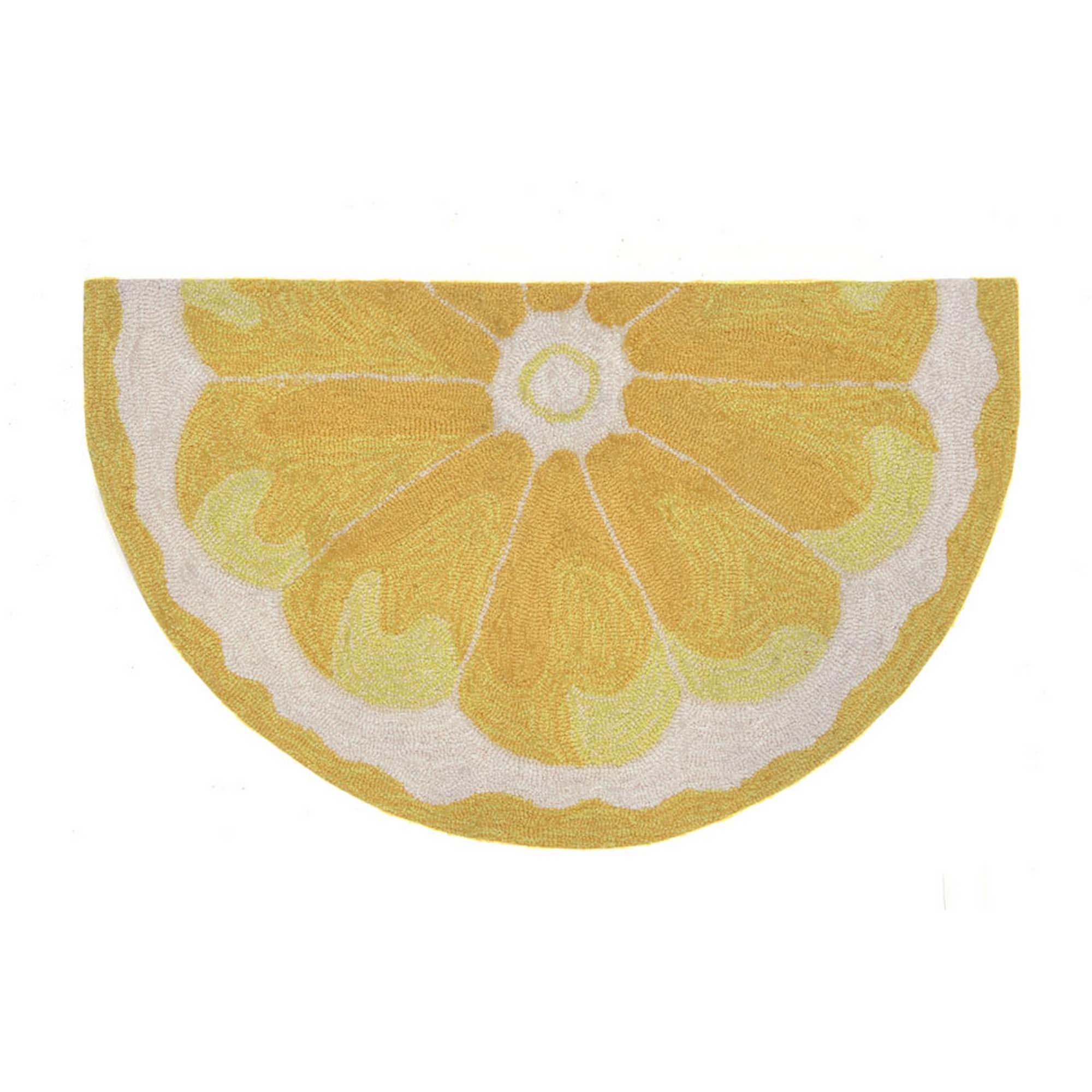 Lemon Slice Yellow Frontporch Outdoor Rug