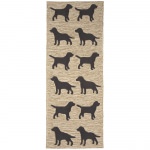 Frontporch Doggies - Black Outdoor Rug