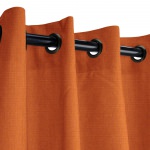 Sunbrella® Canvas Rust with Nickel Grommets - 50 in. x 96 in.