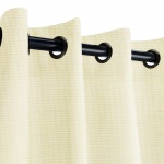 Sunbrella® Canvas Birds Eye with Dark Gunmetal Grommets - 50 in. x 108 in.
