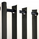 Sunbrella® Cabana Classic with Black Grommets - 50 in. x 84 in.