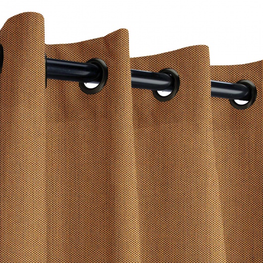 Sunbrella Canvas Cork Outdoor Curtain with Tabs 50 in. x 108 in.