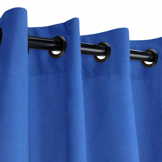 Sunbrella® Canvas True Blue with Nickel Plated Grommets and Stabilizing Grommets - 50 in. x 96 in.