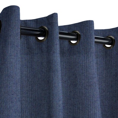 Sunbrella Spectrum Indigo with Dark Gunmetal Grommets - 50 in. x 96 in.