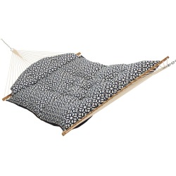 Large Sunbrella Tufted Hammock with Detachable Pillow - Luxe Indigo