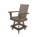 DURAWOOD® Poly 3 Piece Refined Counter Height Swivel Set