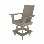 DURAWOOD® Poly 3 Piece Refined Counter Height Swivel Set