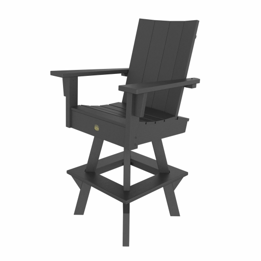 DURAWOOD® Poly 3 Piece Refined Bar Height Swivel Chair Set
