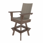 DURAWOOD® Poly 3 Piece Refined Bar Height Swivel Chair Set