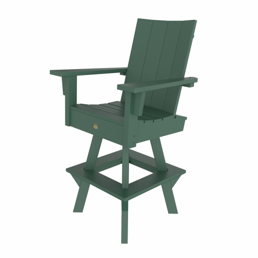 DURAWOOD® Poly 3 Piece Refined Bar Height Swivel Chair Set