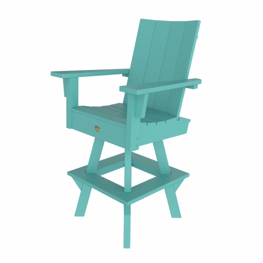 DURAWOOD® Poly 3 Piece Refined Bar Height Swivel Chair Set