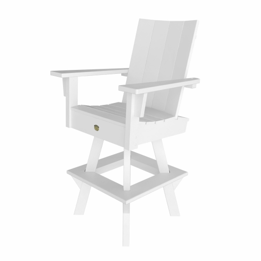 DURAWOOD® Poly 3 Piece Refined Bar Height Swivel Chair Set