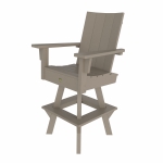 DURAWOOD® Poly 3 Piece Refined Bar Height Swivel Chair Set