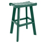 DURAWOOD® Poly 3 Piece Viewfinder Bar Height Table with Saddle Stools