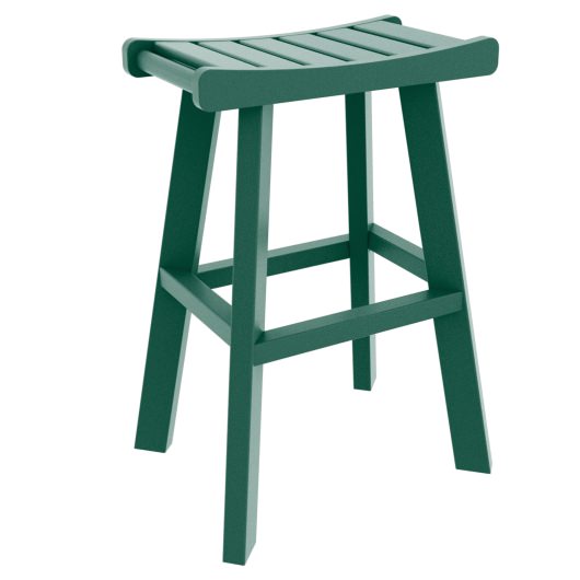 DURAWOOD® Poly 3 Piece Viewfinder Bar Height Table with Saddle Stools