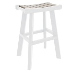 DURAWOOD® Poly 3 Piece Viewfinder Bar Height Table with Saddle Stools