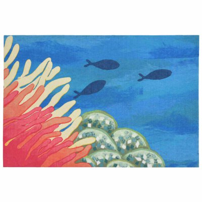 Illusions Reef & Fish Indoor/Outdoor Mat - Coral